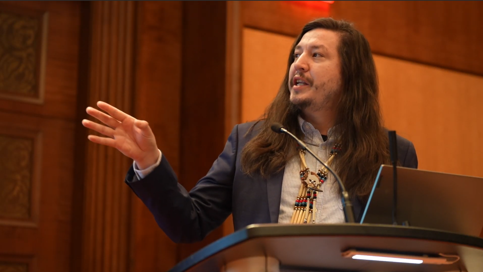 Acting Director Dana Tizya-Tramm presenting at the 2025 LCAC Conference