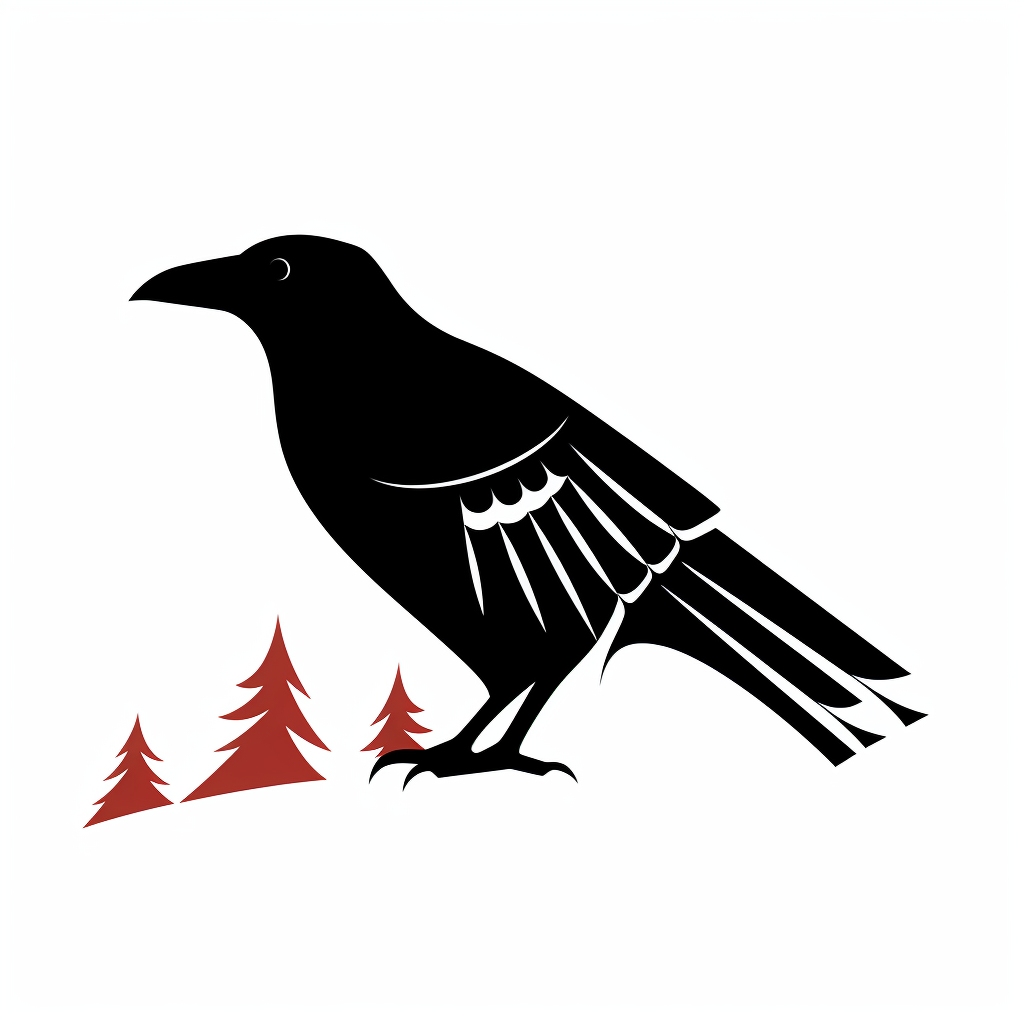 Raven silhouette — Indigenous data sovereignty
