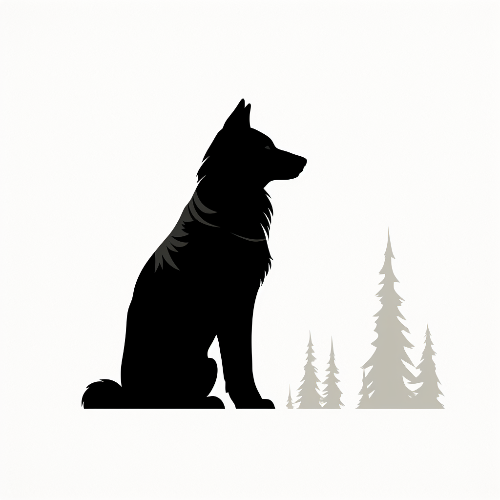 Wolf silhouette